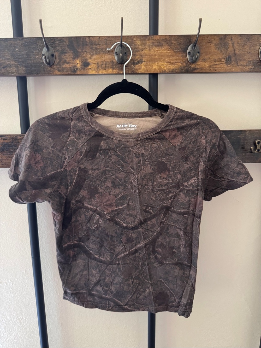 Dairy Boy Brown Camo Short Sleeve Tee